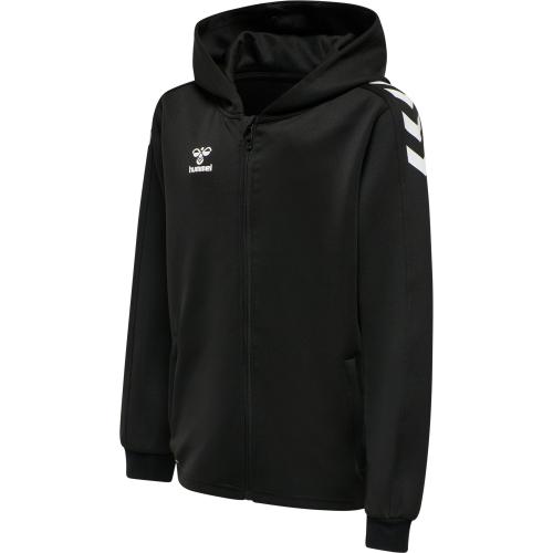 Hummel Hmlcore Xk Poly Zip Hood Sweat Kids - black/black (Grösse: 128) von Hummel