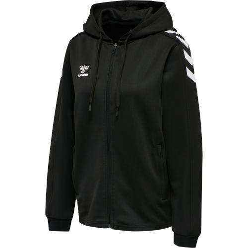 Hummel Hmlcore Xk Poly Zip Hood Sweat Woma - black/black (Grösse: XS) von Hummel