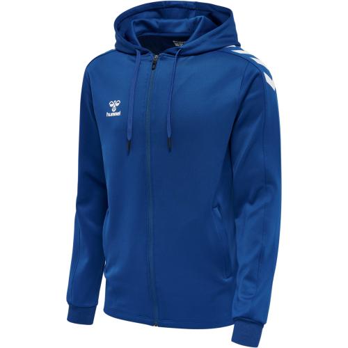 Hummel Hmlcore Xk Poly Zip Hood Sweat - true blue (Grösse: S) von Hummel