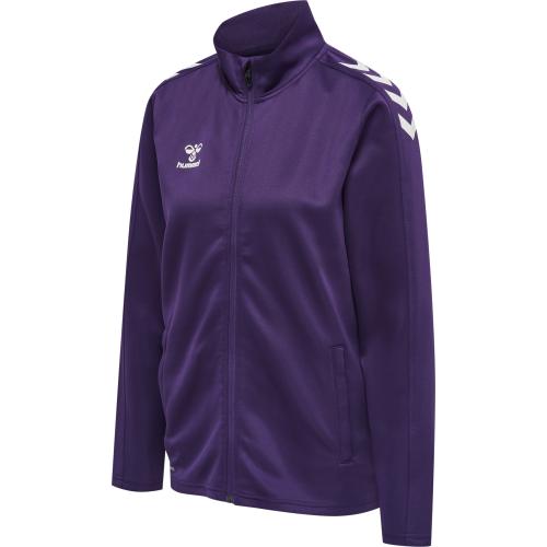 Hummel Hmlcore Xk Poly Zip Sweat Woman - acai/white (Grösse: XL) von Hummel