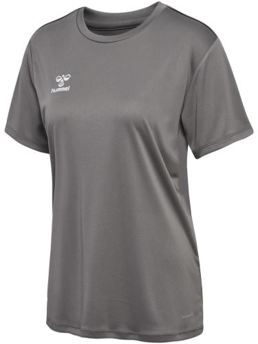 Hummel Hmlessential Jersey S/S Woman - steel gray (Grösse: 2XL) von Hummel