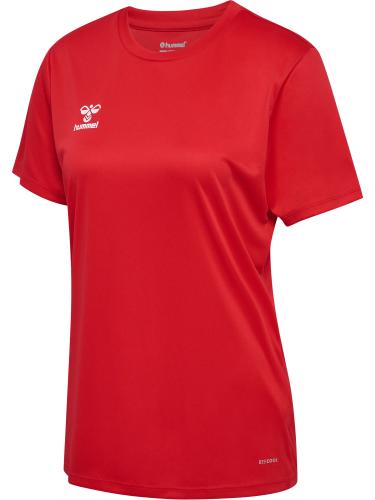 Hummel Hmlessential Jersey S/S Woman - true red (Grösse: XL) von Hummel