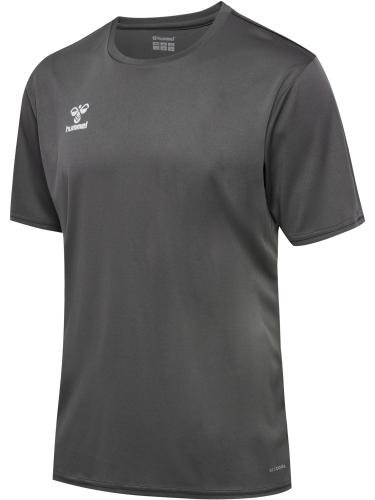 Hummel Hmlessential Jersey S/S - steel gray (Grösse: L) von Hummel