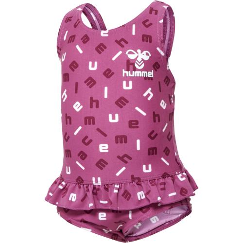 Hummel Hmlfilippa Swimsuit - red violet/bright white (Grösse: 74) von Hummel