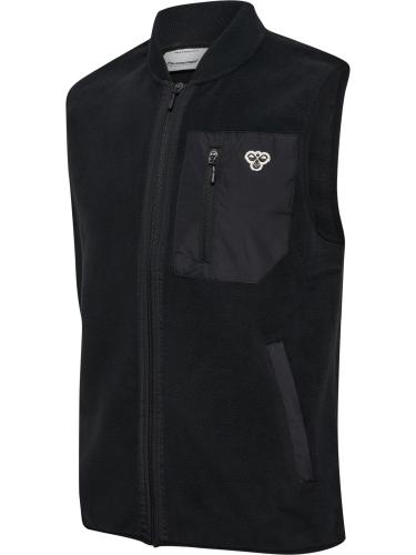 Hummel Hmlfleece Waistcoat Bee - black (Grösse: S) von Hummel