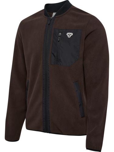 Hummel Hmlfleece Zip Jacket Bee - chocolate plum (Grösse: 2XL) von Hummel