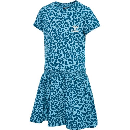 Hummel Hmlflowy Aop Dress S/S - blue coral (Grösse: 104) von Hummel