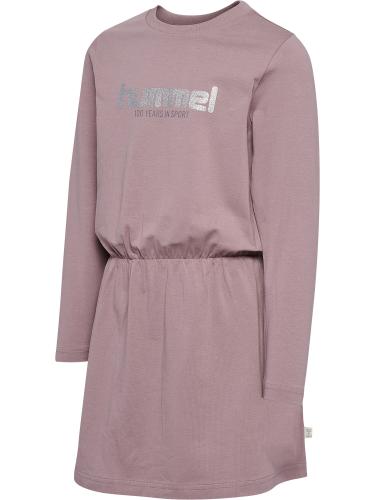 Hummel Hmlfreya Dress L/S - quail (Grösse: 116) von Hummel