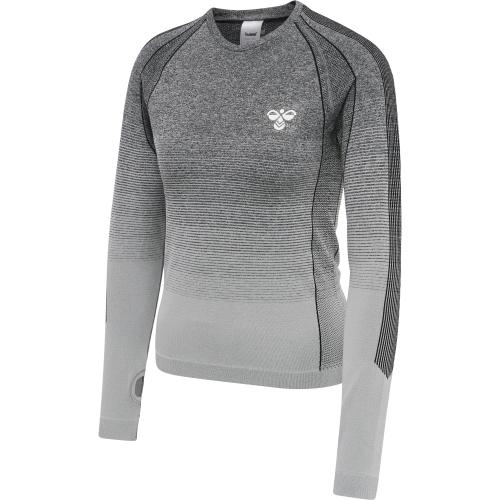 Hummel Hmlgg12 Training Seamless L/S Woman - black melange (Grösse: XS) von Hummel