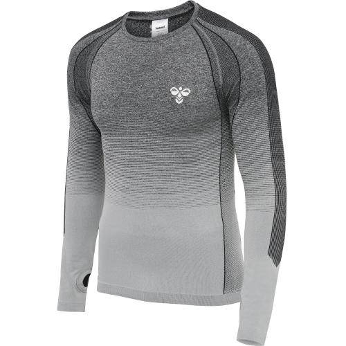 Hummel Hmlgg12 Training Seamless L/S - black melange (Grösse: L) von Hummel