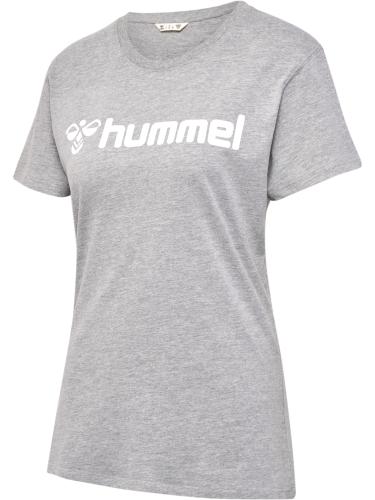 Hummel Hmlgo 2.0 Logo T-Shirt S/S Woman - grey melange (Grösse: XS) von Hummel