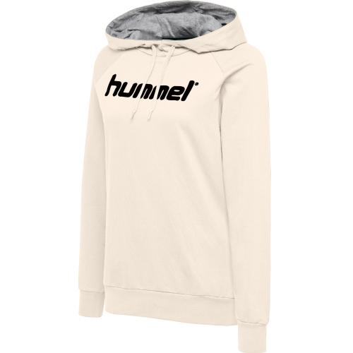 Hummel Hmlgo Cotton Logo Hoodie Woman - egret melange (Grösse: S) von Hummel