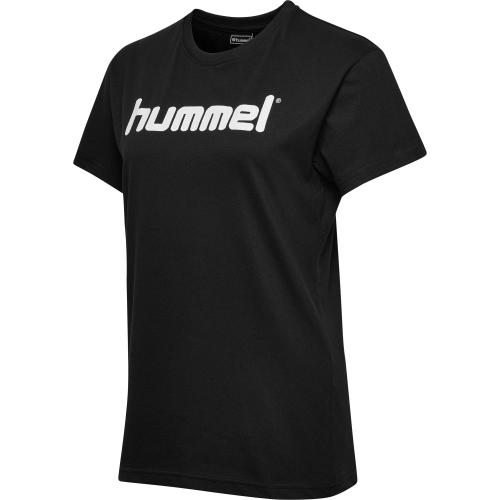 Hummel Hmlgo Cotton Logo T-Shirt Woman S/S - black (Grösse: L) von Hummel