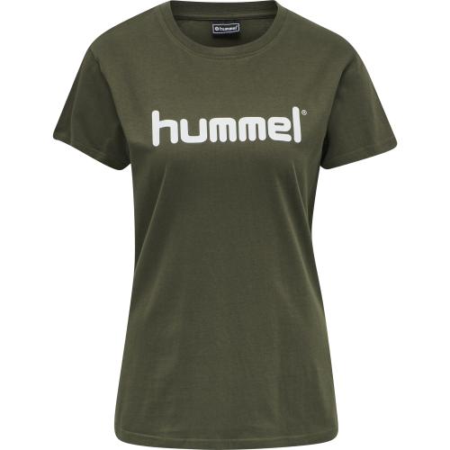 Hummel Hmlgo Cotton Logo T-Shirt Woman S/S - grape leaf (Grösse: S) von Hummel