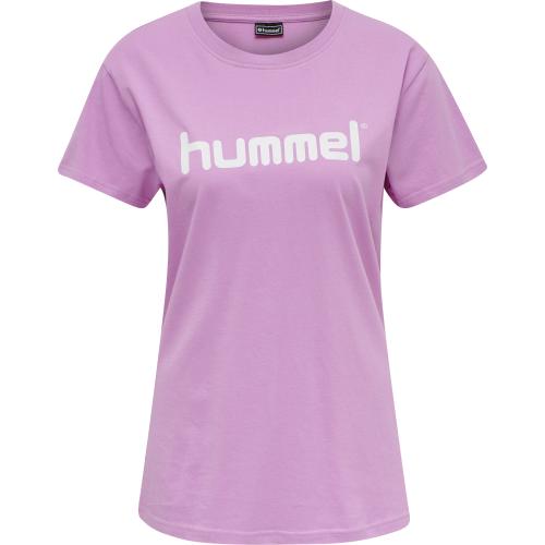 Hummel Hmlgo Cotton Logo T-Shirt Woman S/S - orchid (Grösse: S) von Hummel