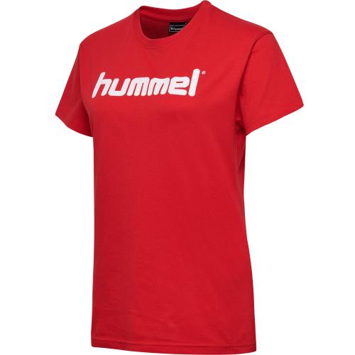 Hummel Hmlgo Cotton Logo T-Shirt Woman S/S - true red (Grösse: XS) von Hummel