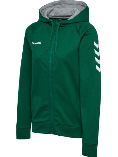 Hummel Hmlgo Cotton Zip Hoodie Woman - evergreen (Grösse: XS) von Hummel