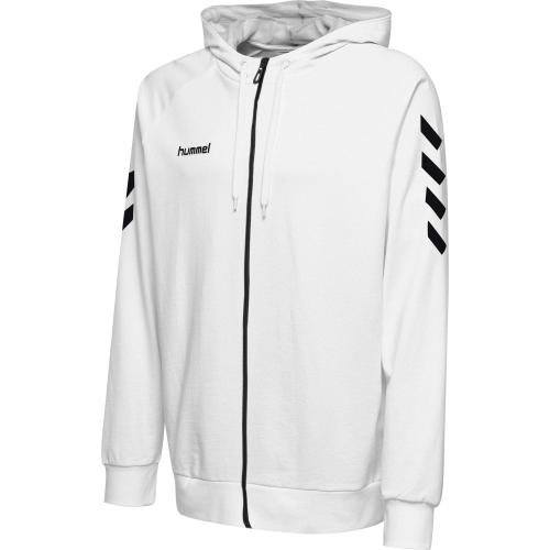 Hummel Hmlgo Cotton Zip Hoodie - white (Grösse: S) von Hummel