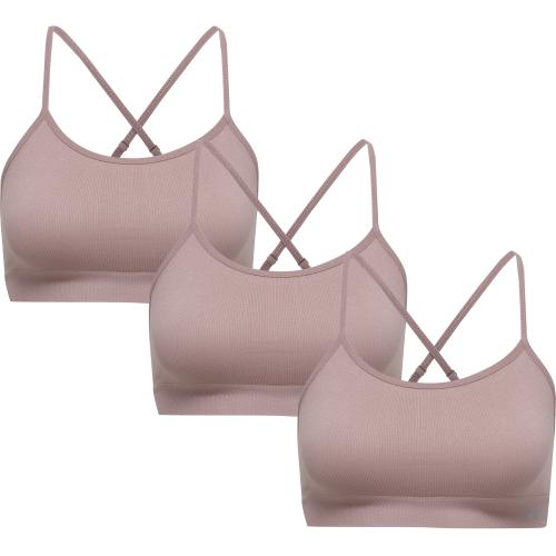 Hummel Hmljuno 3 Pack Seamless Bra - woodrose (Grösse: S) von Hummel