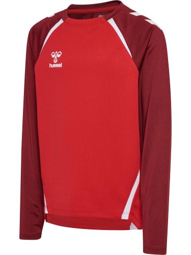 Hummel Hmllead 2.0 Crew Sweat Kids - true red/maroon (Grösse: 152) von Hummel