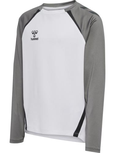 Hummel Hmllead 2.0 Crew Sweat Kids - white/steel gray (Grösse: 116) von Hummel