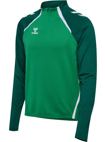 Hummel Hmllead 2.0 Half Zip - jelly bean/evergreen (Grösse: 2XL) von Hummel