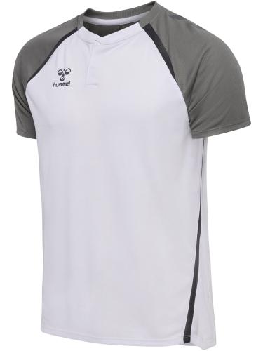 Hummel Hmllead 2.0 Polo - white/steel gray (Grösse: 3XL) von Hummel