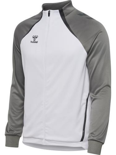 Hummel Hmllead 2.0 Track Zip Jacket - white/steel gray (Grösse: 2XL) von Hummel