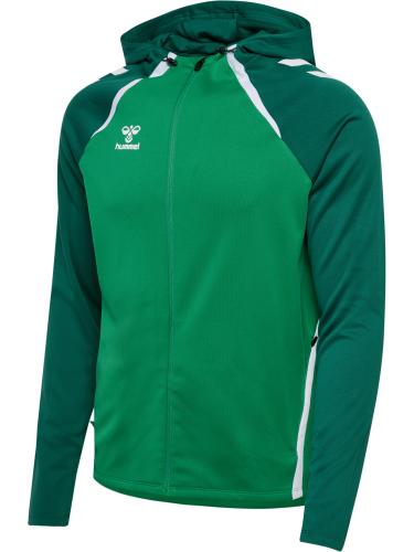 Hummel Hmllead 2.0 Zip Hoodie - jelly bean/evergreen (Grösse: 3XL) von Hummel