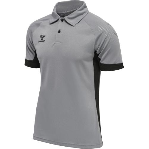 Hummel Hmllead Functional Polo - grey melange (Grösse: 3XL) von Hummel