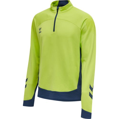 Hummel Hmllead Half Zip - lime punch (Grösse: XL) von Hummel