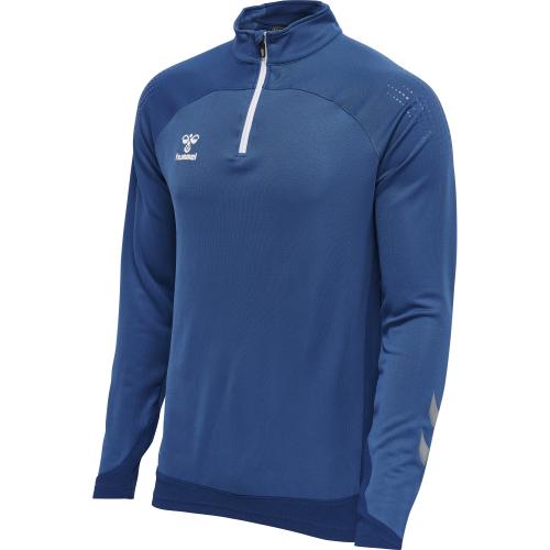 Hummel Hmllead Half Zip - true blue (Grösse: L) von Hummel