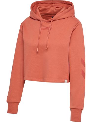 Hummel Hmllegacy Woman Cropped Hoodie - apricot brandy (Grösse: XL) von Hummel