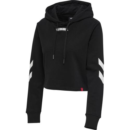 Hummel Hmllegacy Woman Cropped Hoodie - black (Grösse: L) von Hummel