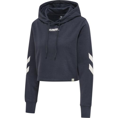 Hummel Hmllegacy Woman Cropped Hoodie - blue nights (Grösse: L) von Hummel