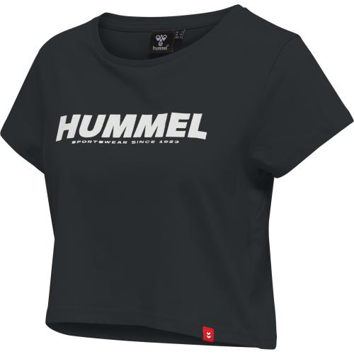 Hummel Hmllegacy Woman Cropped T-Shirt - black (Grösse: L) von Hummel