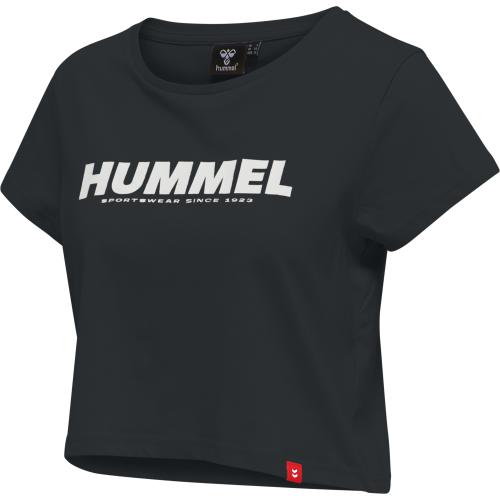 Hummel Hmllegacy Woman Cropped T-Shirt - black (Grösse: XS) von Hummel