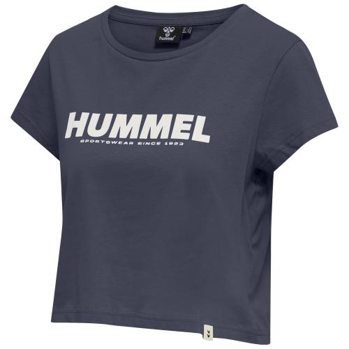 Hummel Hmllegacy Woman Cropped T-Shirt - blue nights (Grösse: XS) von Hummel