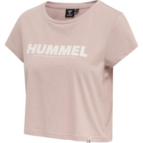 Hummel Hmllegacy Woman Cropped T-Shirt - chalk pink (Grösse: M) von Hummel