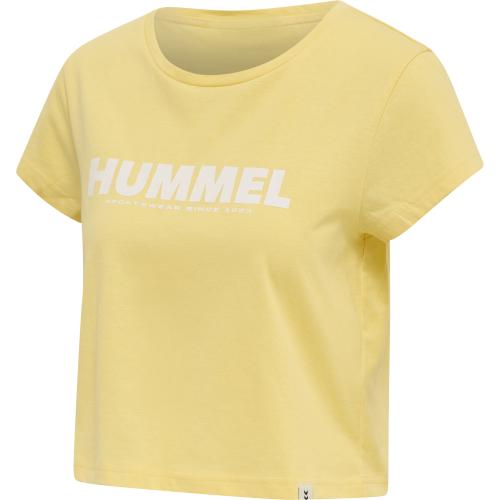 Hummel Hmllegacy Woman Cropped T-Shirt - golden haze (Grösse: L) von Hummel