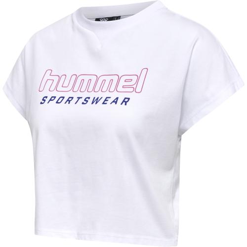 Hummel Hmllgc June Cropped T-Shirt - white (Grösse: S) von Hummel