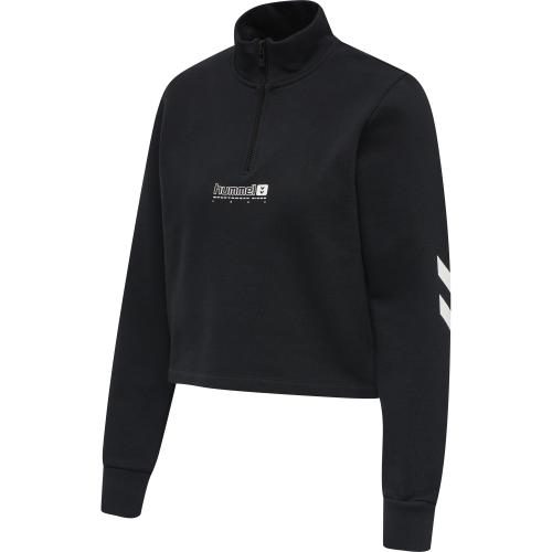 Hummel Hmllgc Nikka Cropped Halfzip - black (Grösse: L) von Hummel