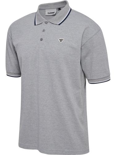 Hummel Hmlloose Polo Shirt S/S Bee - grey melange (Grösse: S) von Hummel