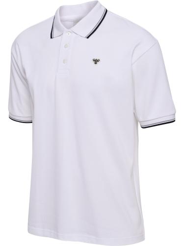 Hummel Hmlloose Polo Shirt S/S Bee - white (Grösse: S) von Hummel