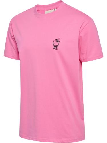 Hummel Hmlloose T-Shirt S/S Wrong Yellow - sachet pink (Grösse: S) von Hummel