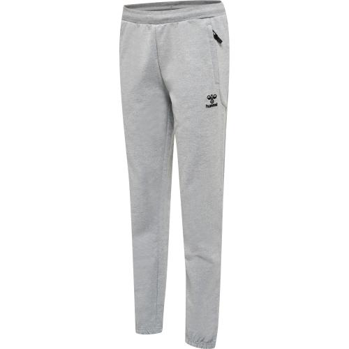 Hummel Hmlmove Grid Cot. Pants Woman - grey melange (Grösse: L) von Hummel