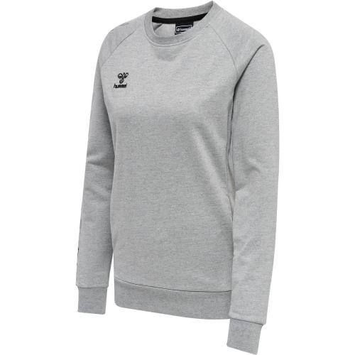 Hummel Hmlmove Grid Cot. Sweatshirt Woman - grey melange (Grösse: 2XL) von Hummel