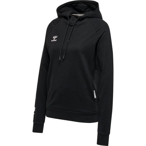 Hummel Hmlmove Grid Cotton Hoodie Woman - black (Grösse: XL) von Hummel