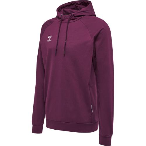 Hummel Hmlmove Grid Cotton Hoodie - grape wine (Grösse: L) von Hummel