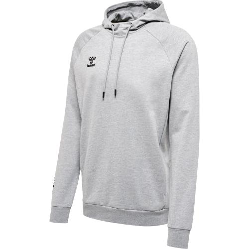 Hummel Hmlmove Grid Cotton Hoodie - grey melange (Grösse: L) von Hummel